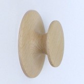 Knob style H 50mm beech sanded wooden knob